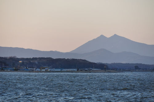 夕暮れの霞ヶ浦